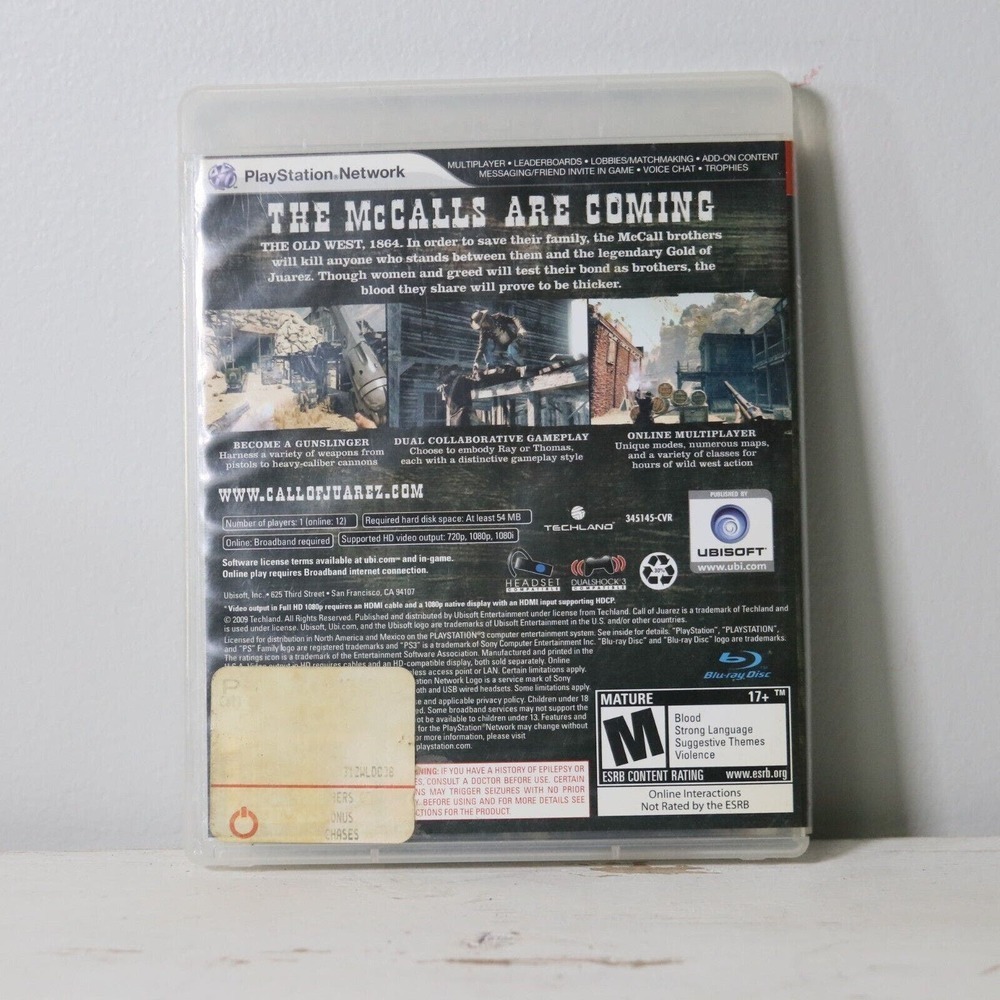 Call Of Juarez Bound In Blood For Ps3- Tested - Picture 2 of 4
